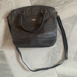 Grey crossbody purse